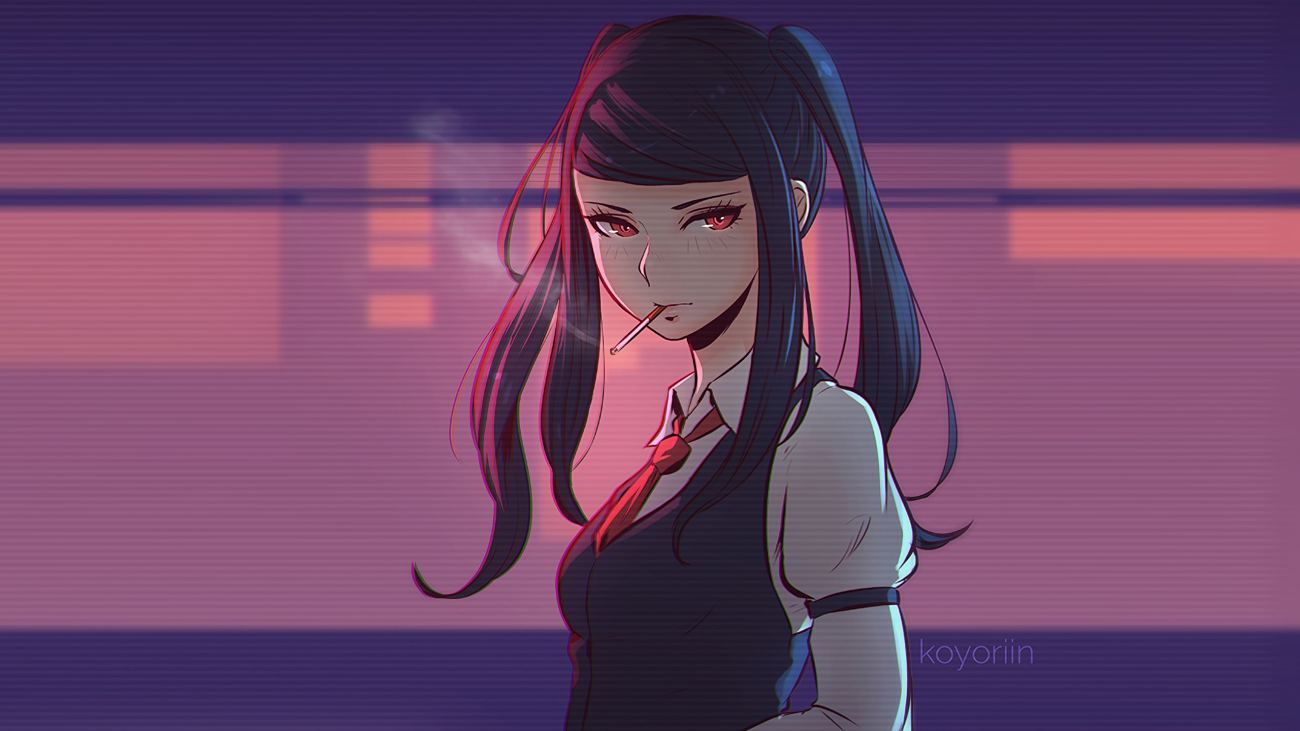Korarlin Anime Character Black Haired Female Anime Wallpaper