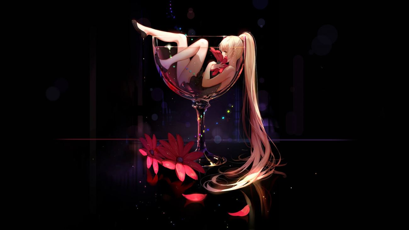 White Haired Female Anime Character Wallpaper