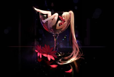 White Haired Female Anime Character Wallpaper